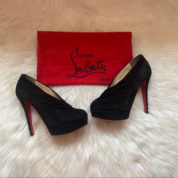 Christian Louboutin Shoes - CHRISTIAN LOUBOUTIN Fastwist Suede Knot Booties